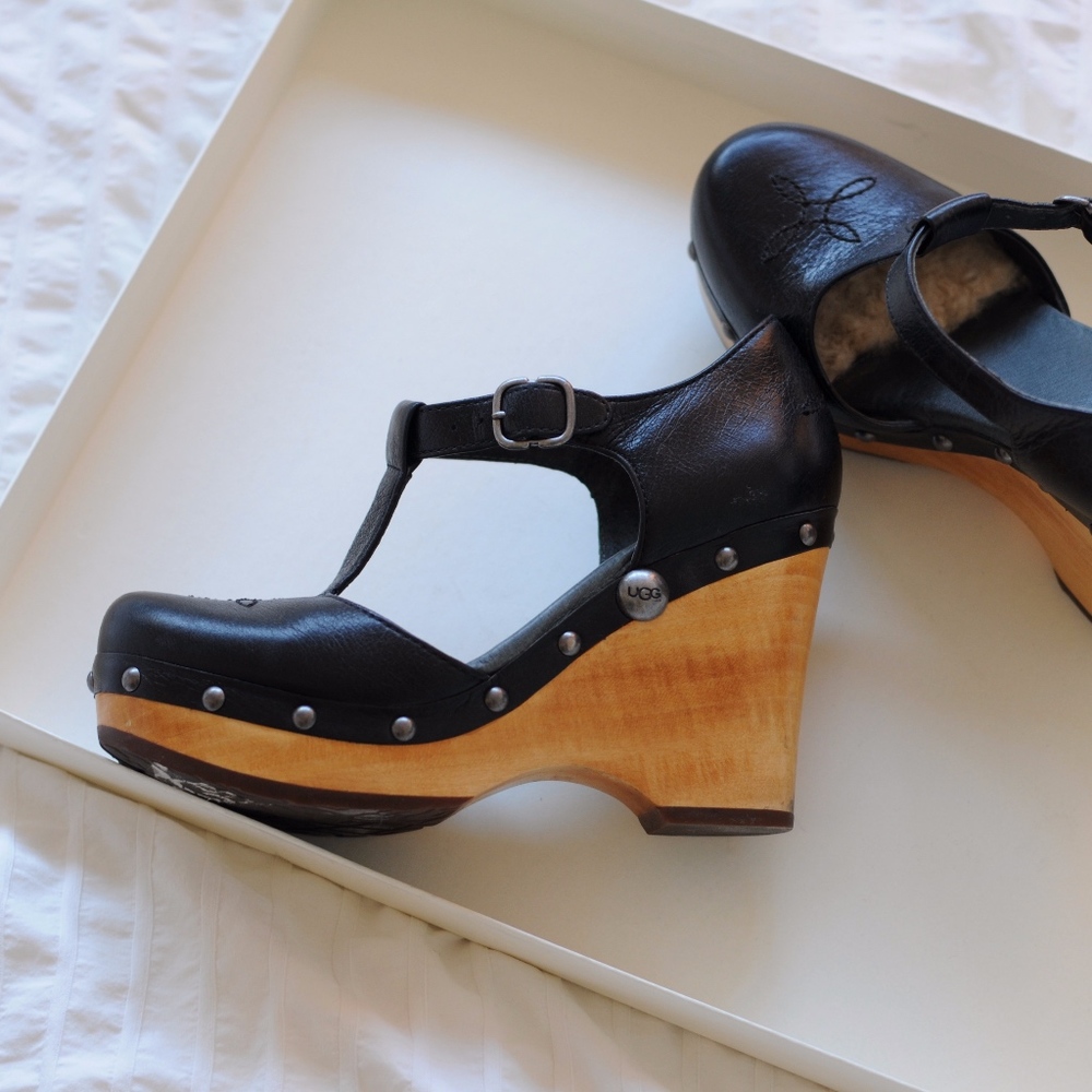 Woodies UGG Blk leather stud